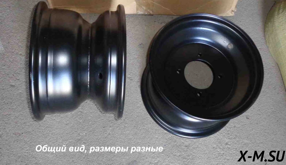 Диск  6 перед/задний, черный, штампованный SCOUT для ATV Диск  6 перед/задний, черный, штампованный SCOUT для ATV