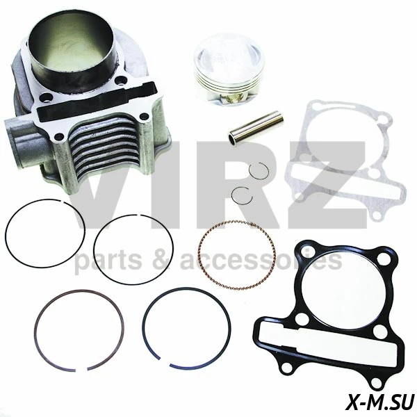 Цилиндро-поршневая группа 4Т 157QMJ 200см3 D61 (тюнинг) Цилиндро-поршневая группа 4Т 157QMJ 200см3 D61 (тюнинг)