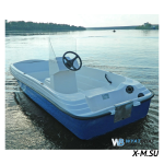 Моторная лодка WYATBOAT Пингвин с консолью (тримаран)