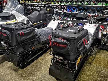 Кофр X-Motors на снегоход Stels Капитан LONG старого  образца изотермический, качество ПРЕМИУМ