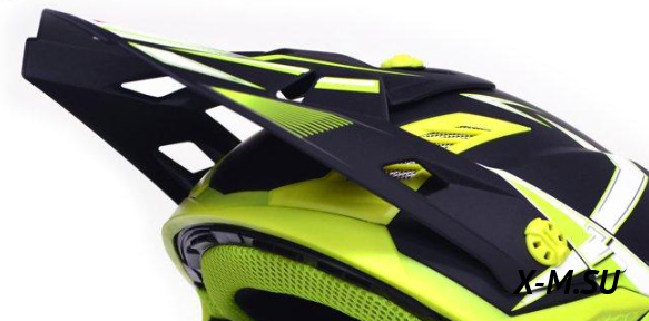 Козырек для шлема ATAKI SC-16 чёрный/Hi-Viz жёлтый матовый Козырек для шлема ATAKI SC-16 чёрный/Hi-Viz жёлтый матовый