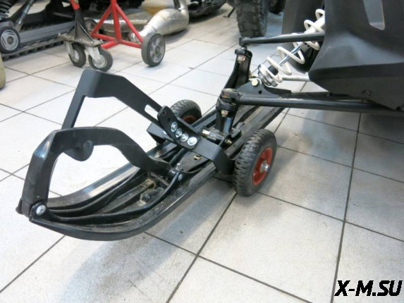 Тележки под лыжи (подкаты маленье крепятся к лыжам) снегохода +комплект крепежа 