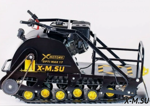 Мотобуксировщик OPTI MAX 15  c реверсом и подогревом ручек