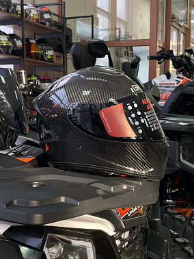 Шлем интеграл HETOSHI DOT CARBON FIBER XD1-472 цв.Черный р. XL