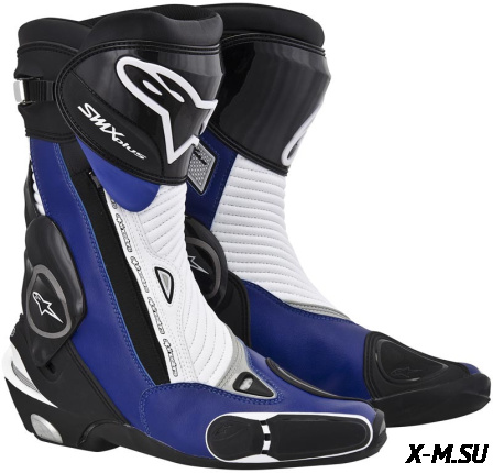 Мотоботы S-MX PLUS ЧЕРНО-СИНЕ-БЕЛЫЕ