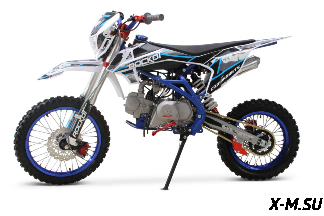 Питбайк ROCKOT HI-TECH 125 Comandante 2.0 (механ. сцепл., эл. стартер, 17/14)