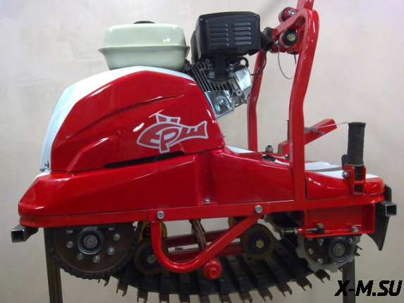 Снегоход мотобуксировщик Ерш с двигателем GreenField 6.5