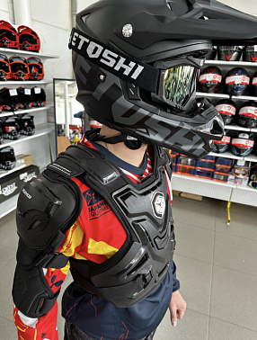 Мотозащита (черепаха) ACE BIKER XD4-96 цв. Черный р.S