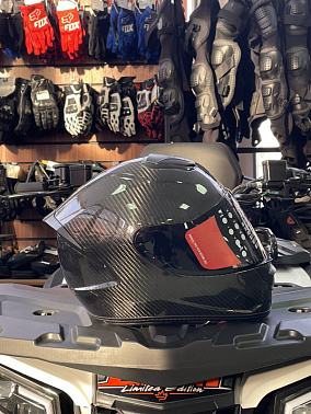 Шлем интеграл HETOSHI DOT CARBON FIBER XD1-472 цв.Черный р. XL