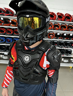 Мотозащита (черепаха) ACE BIKER XD4-96 цв. Черный р.S